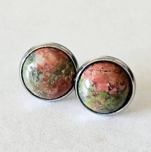 Crystal Cabochon Earrings