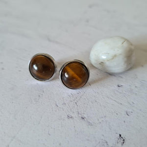 Crystal Cabochon Earrings