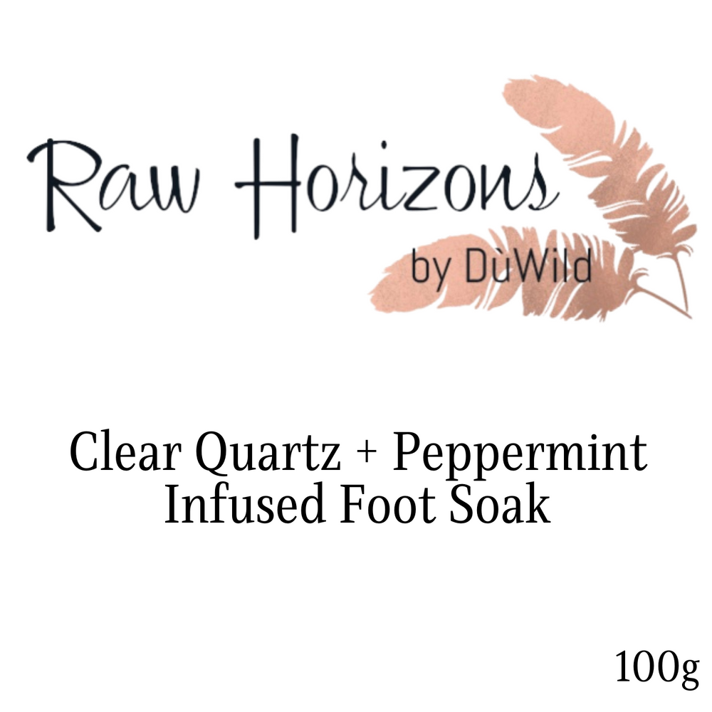 Clear Quartz + Peppermint Foot Soak Salts