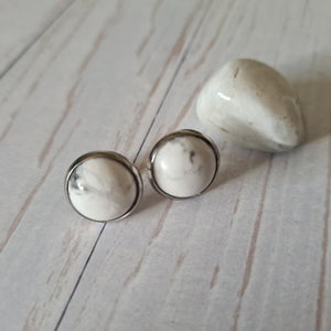 Crystal Cabochon Earrings