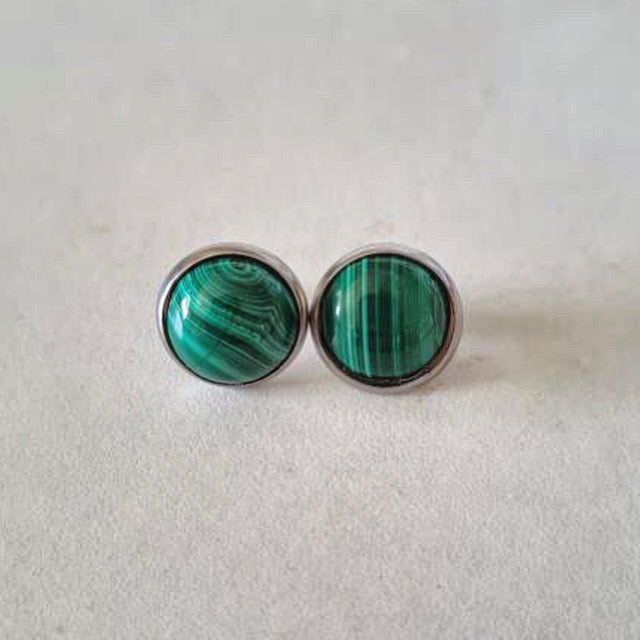 Crystal Cabochon Earrings