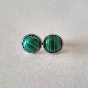 Crystal Cabochon Earrings