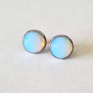 Crystal Cabochon Earrings