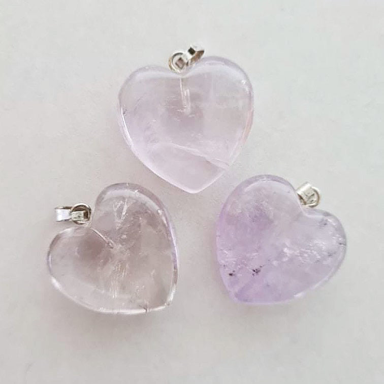 Crystal Heart Pendants