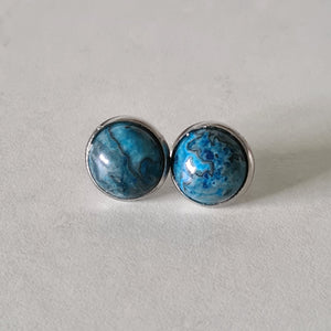 Crystal Cabochon Earrings